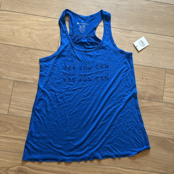 NWT pure barre blue racerback tank - Picture 2 of 4